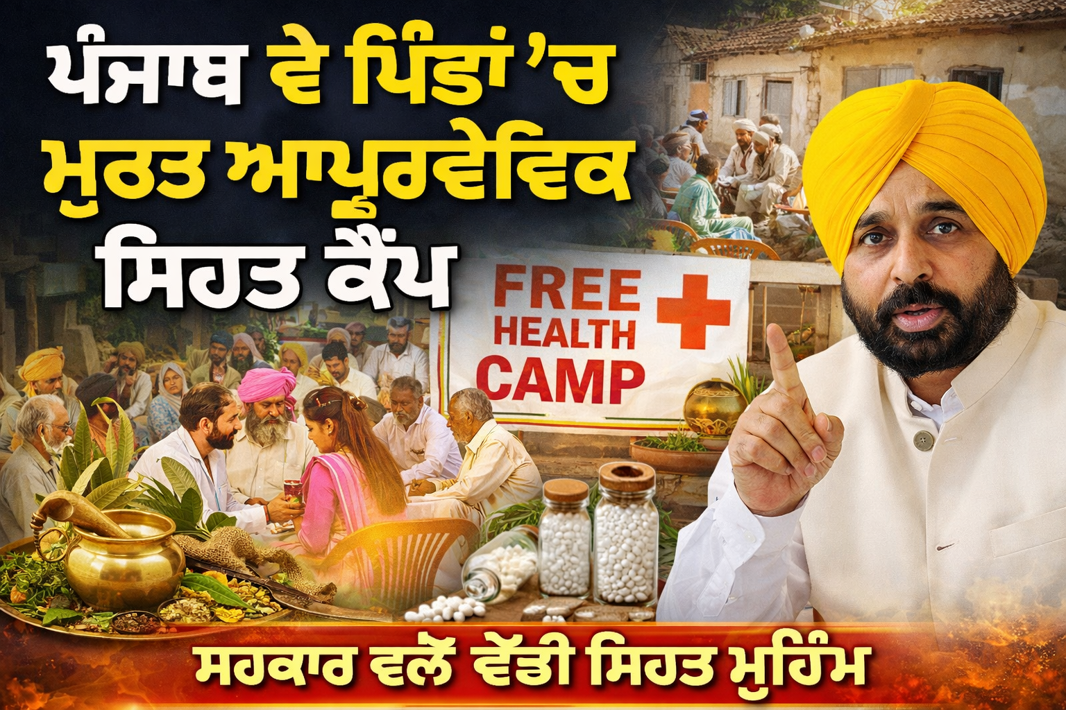 ਪੰਜਾਬ ਸਰਕਾਰ ਨੇ ਪਿੰਡਾਂ ‘ਚ ਮੁਫ਼ਤ ਆਯੁਰਵੇਦਿਕ ਸਿਹਤ ਕੈਂਪ ਸ਼ੁਰੂ ਕੀਤੇ | Free Health Camps in Punjab Villages