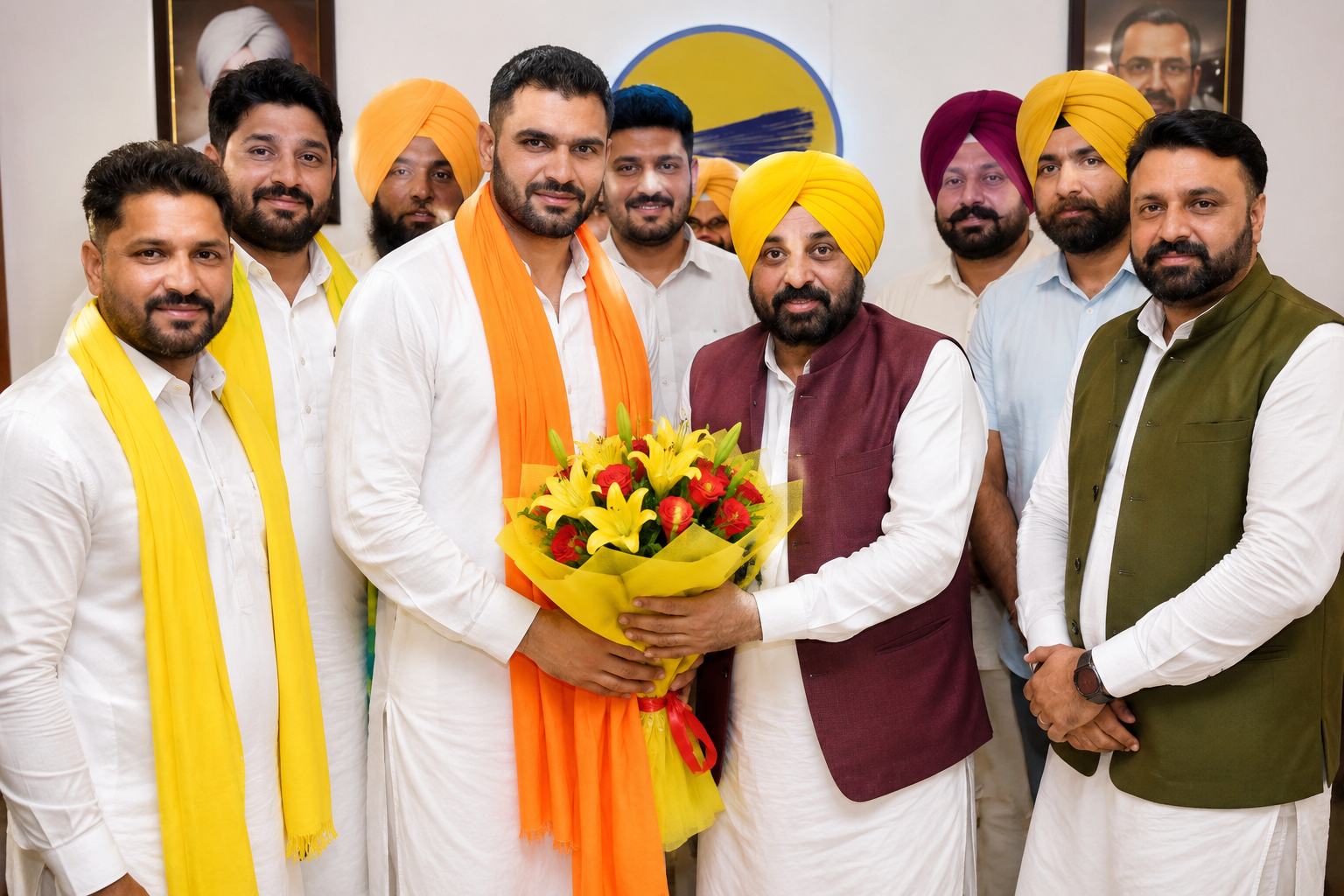 🏆 ਵਿਸ਼ਵ ਪ੍ਰਸਿੱਧ ਕਬੱਡੀ ਖਿਡਾਰੀ ਸੰਦੀਪ ਲੁਧੜ ਆਪਣੇ ਸਾਥੀਆਂ ਸਮੇਤ AAP ਵਿੱਚ ਸ਼ਾਮਲ