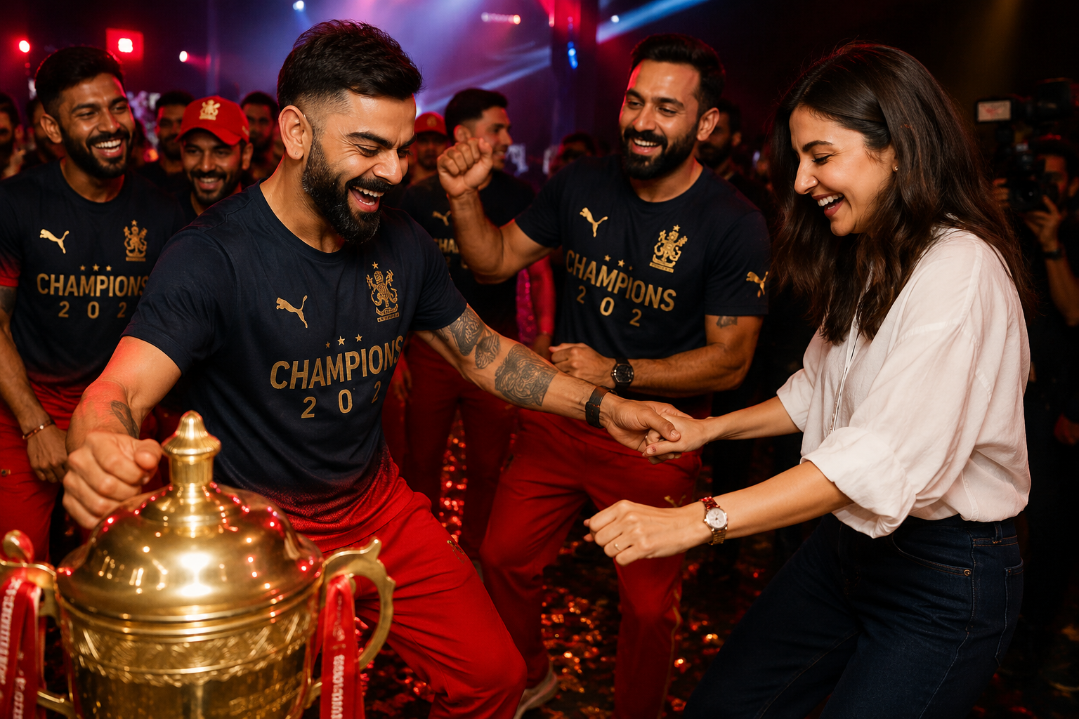 🏆🔥 IPL 2026: ਟਰੌਫੀ ਜਿੱਤਦੇ ਹੀ Virat-Anushka ਦਾ ਧਮਾਕੇਦਾਰ ਡਾਂਸ, ਵੀਡੀਓ ਨੇ ਇੰਟਰਨੈੱਟ ‘ਤੇ ਮਚਾਈ ਧੂਮ! 💃🕺❤️